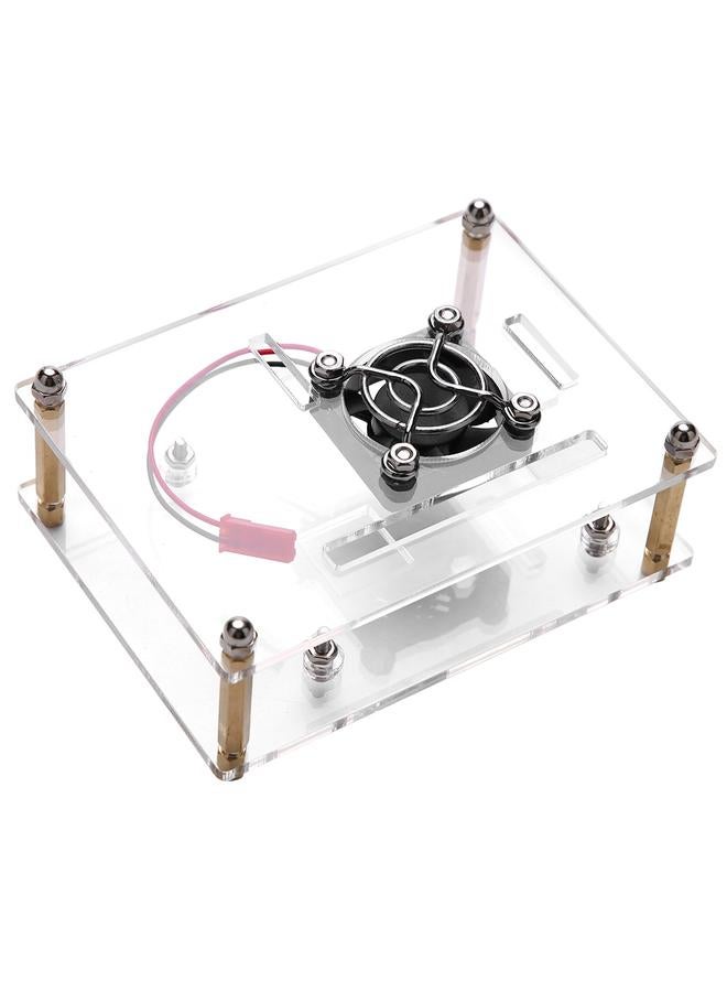 Loquat Acrylic PMMA Enclosure Box Protective Case Cooling Fan for Raspberry Pi 2 3 Model B and Pi b  - Image 2