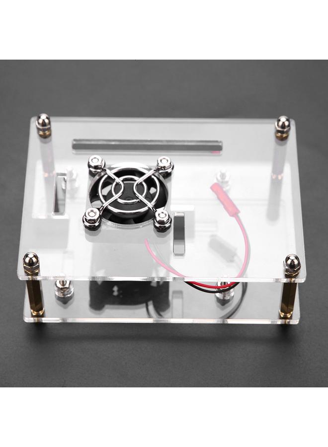 Loquat Acrylic PMMA Enclosure Box Protective Case Cooling Fan for Raspberry Pi 2 3 Model B and Pi b  - Image 3