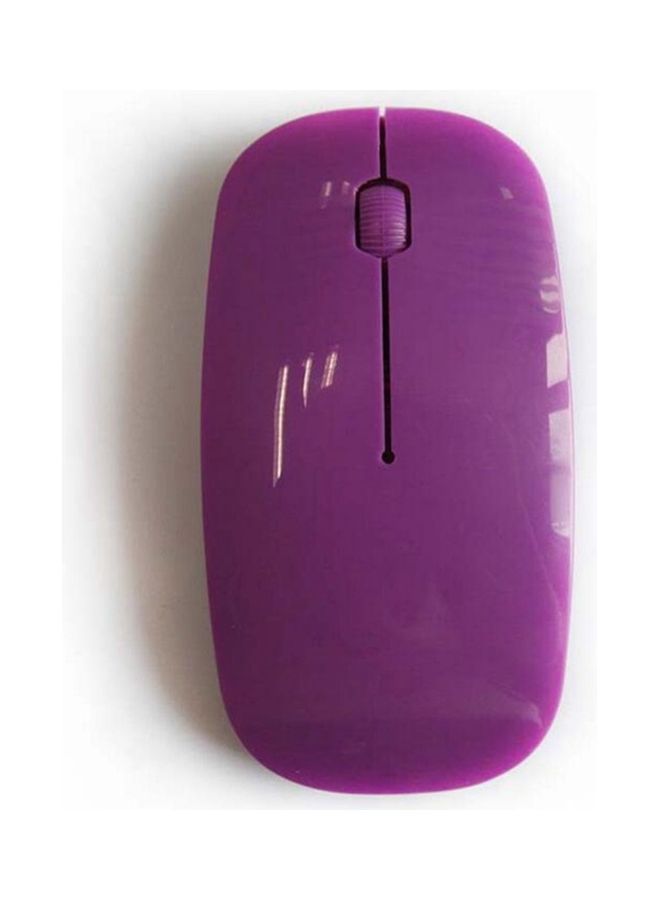 NIBEMINENT 2.4 GHz Ergonomic Curved Wireless Mouse Purple - Image 3