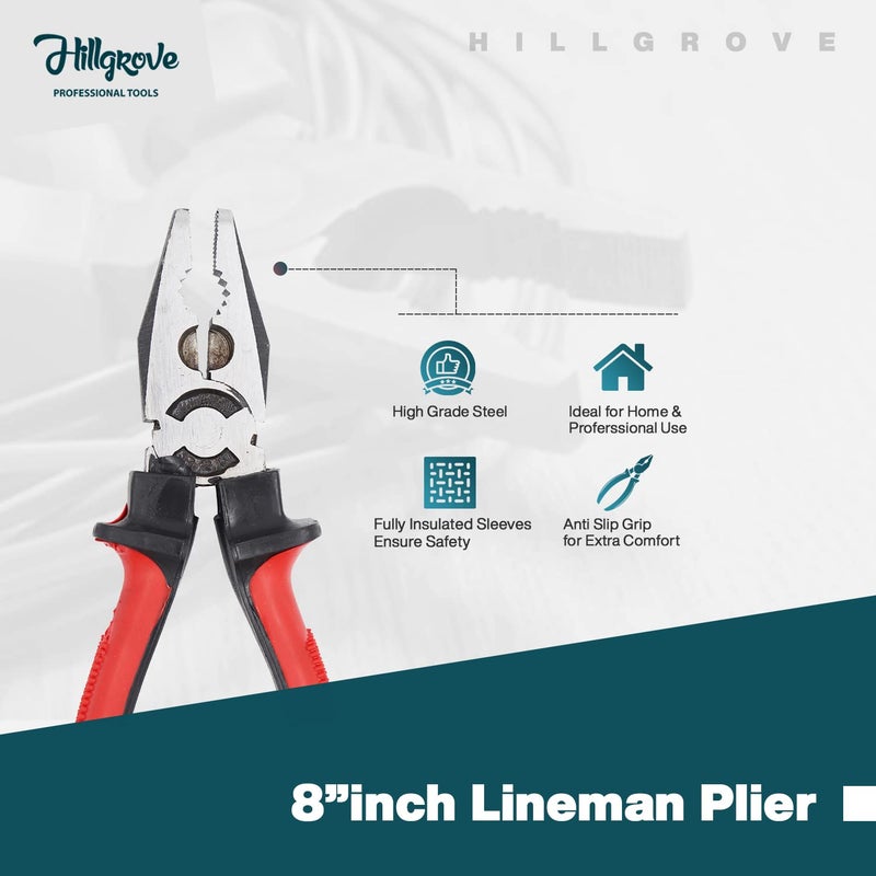 Hillgrove HGCM329M1 9 Pieces Full Hex Allen Key Kit with 5in1 Screwdriver and 8Inch Plier Bolt Spanner Goti Wrench L Shape Repair Tool Set for BikeBicycleCycleGuitar Allen Key Set - Image 3
