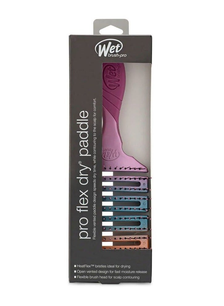 Wet Brush Pro Flex Dry Paddle with EasyGrip Handle and Ultra Soft Intelliflex Bristles to Gently Separate Knots With Ease, Does Not Rip Hair, For All Hair Types, Bold Ombre Purple - Image 4