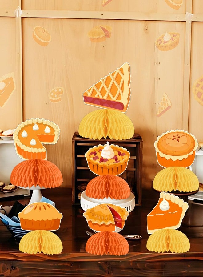 Blisstock 8PCS Cutie Pie Birthday Decorations Honeycomb Centerpieces - Image 2