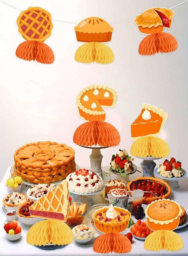 Blisstock 8PCS Cutie Pie Birthday Decorations Honeycomb Centerpieces - Image 5
