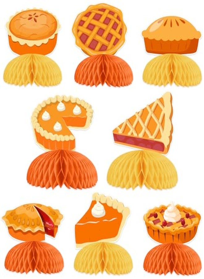 Blisstock 8PCS Cutie Pie Birthday Decorations Honeycomb Centerpieces - Image 1
