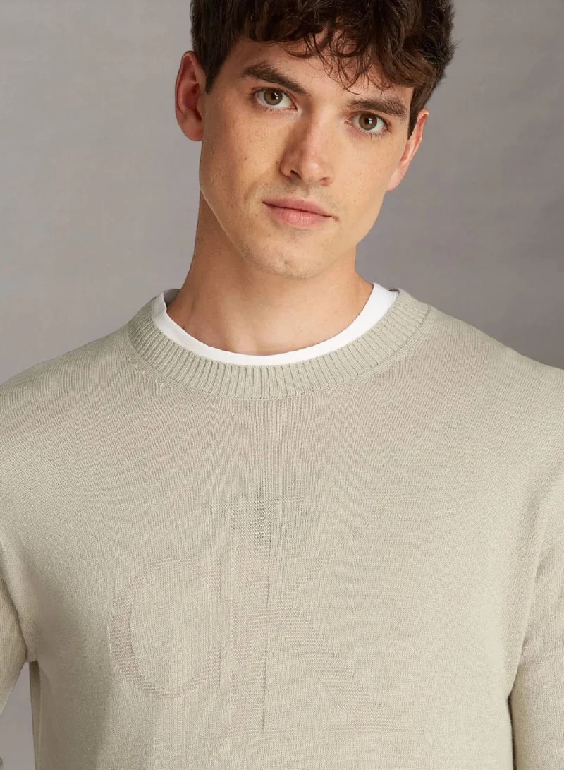 Calvin Klein Jeans  Monogram Logo Sweater for Men | Best Price UAE