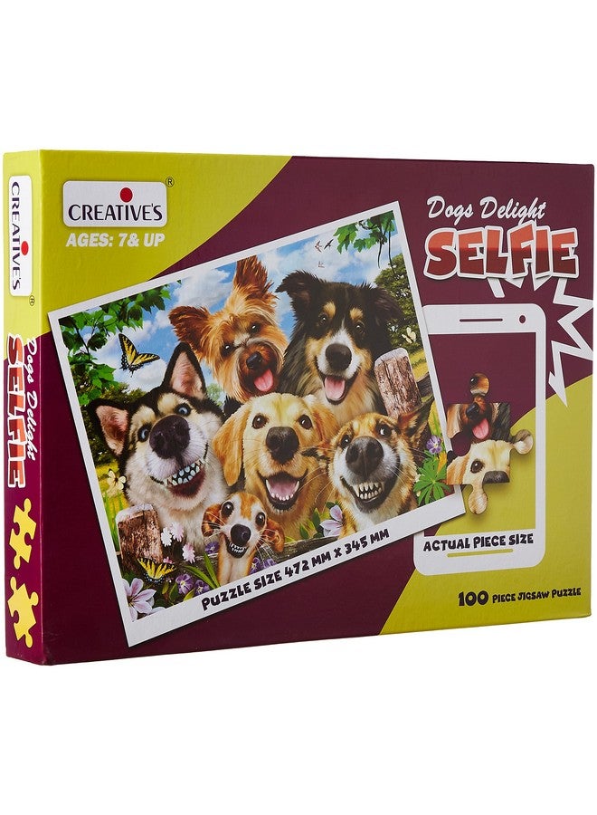 Creative's Dog Delight Selfie | Animal Puzzles | Jigsaw Puzzles for Kids | Eye-Hand Coordination Puzzles | 100 Pieces Puzzles | Ages 7 & Up - Image 2