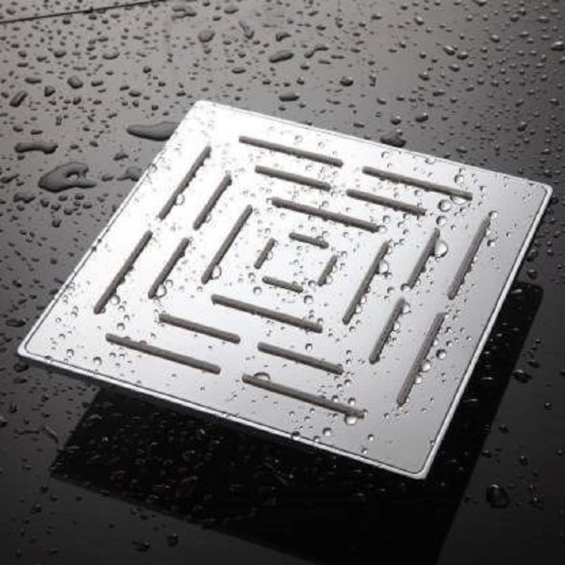 KYOTO (FOX) Wall Mounted CP Over Head Shower Stainless Steel 10"X10" inch Without Arm High Pressure Water Saving Filtered Adjustable Rainfal & Rain Spray Overhead Shower for Bathroom Accessories - Image 2
