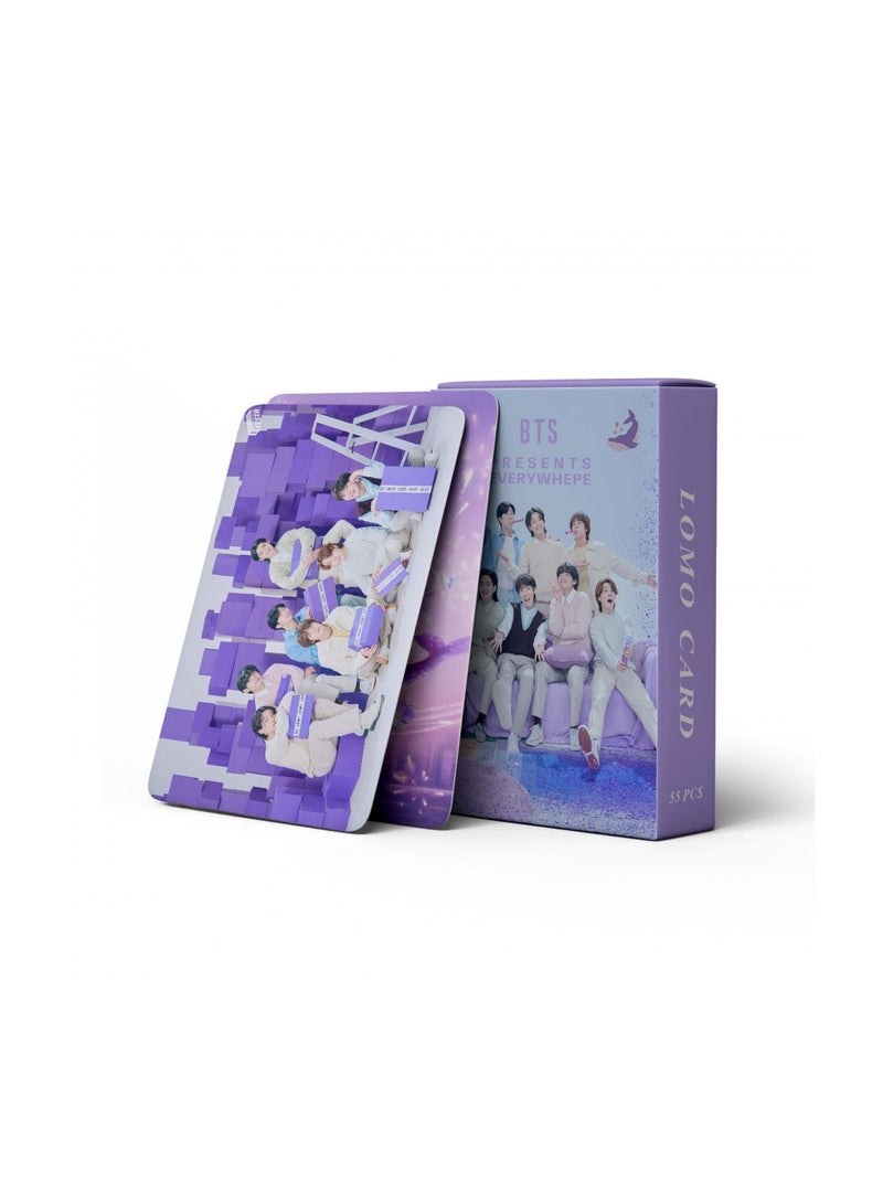 NIBEMINENT 55 Pcs Kpop BTS 10th 2023 FESTA Lomo Cards Card For Fans Collection Gifts - Image 3