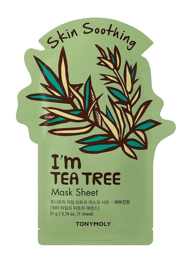 TONYMOLY I'm Real Tea Tree Skin Calming Mask Sheet, Pack of 1 - Image 1