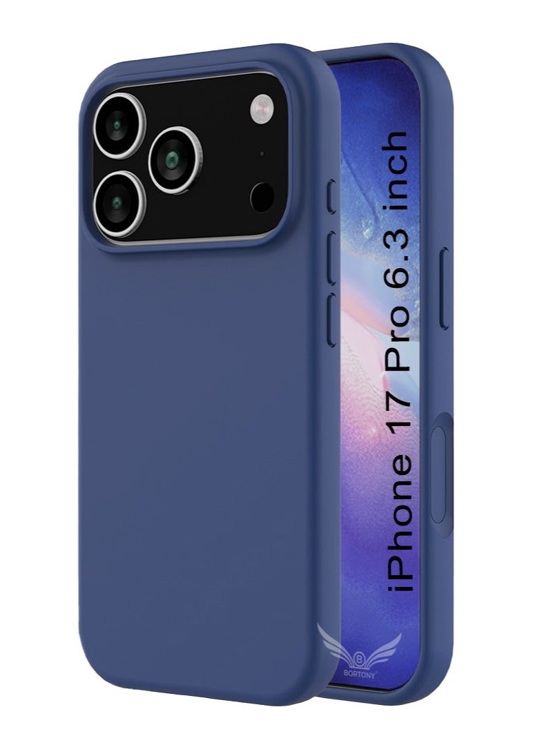 BORTONY iPhone 17 Pro Cover Soft Jelly Silicone iPhone 17 Pro Case Inside Microfiber Lining Shockproof Protective Case for iPhone 17 Pro 6.3 inch - Image 1