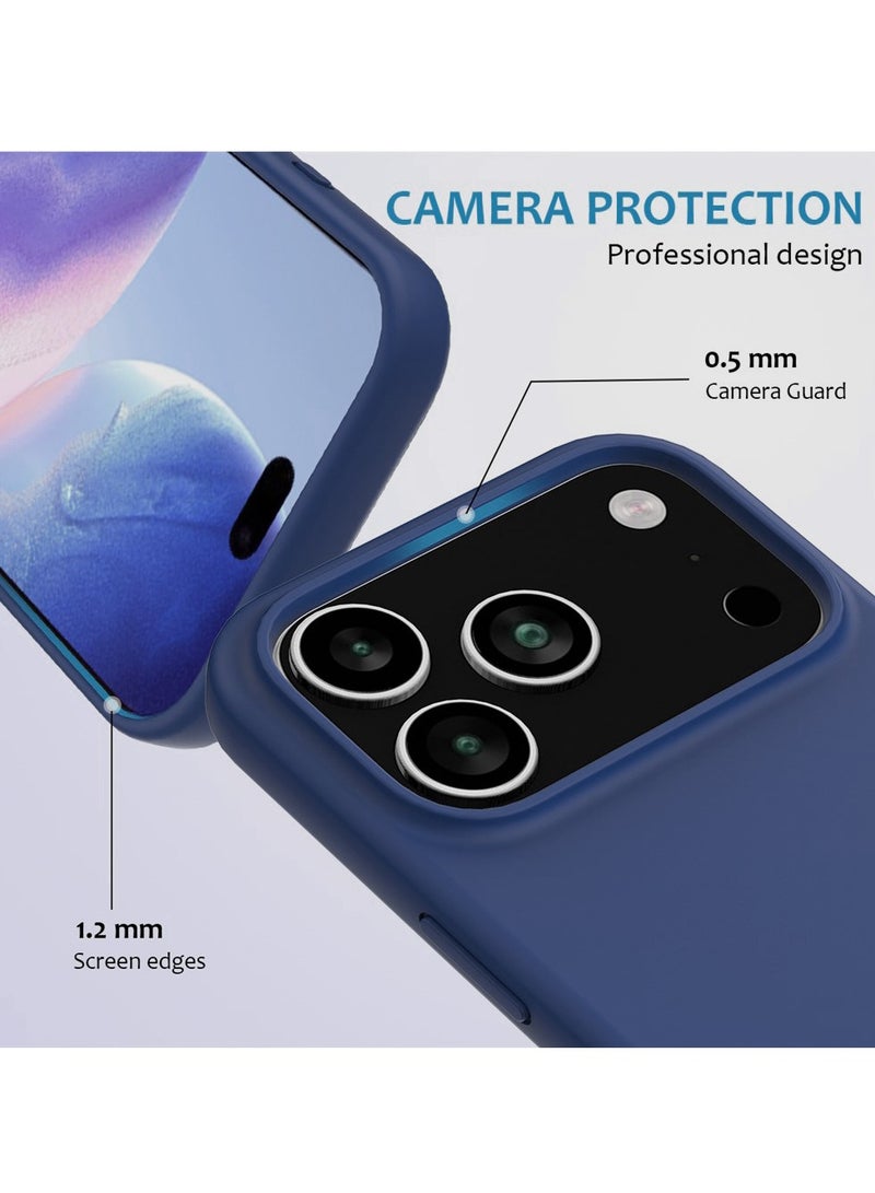 BORTONY iPhone 17 Pro Cover Soft Jelly Silicone iPhone 17 Pro Case Inside Microfiber Lining Shockproof Protective Case for iPhone 17 Pro 6.3 inch - Image 2
