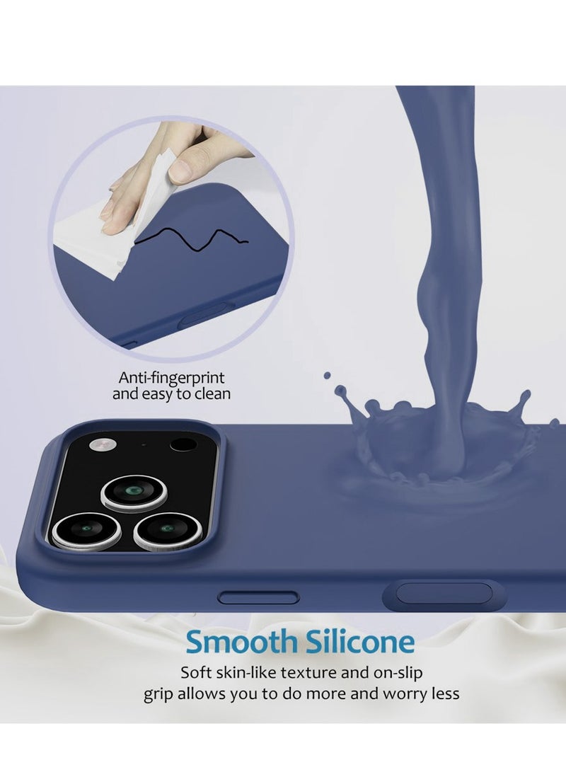 BORTONY iPhone 17 Pro Cover Soft Jelly Silicone iPhone 17 Pro Case Inside Microfiber Lining Shockproof Protective Case for iPhone 17 Pro 6.3 inch - Image 3