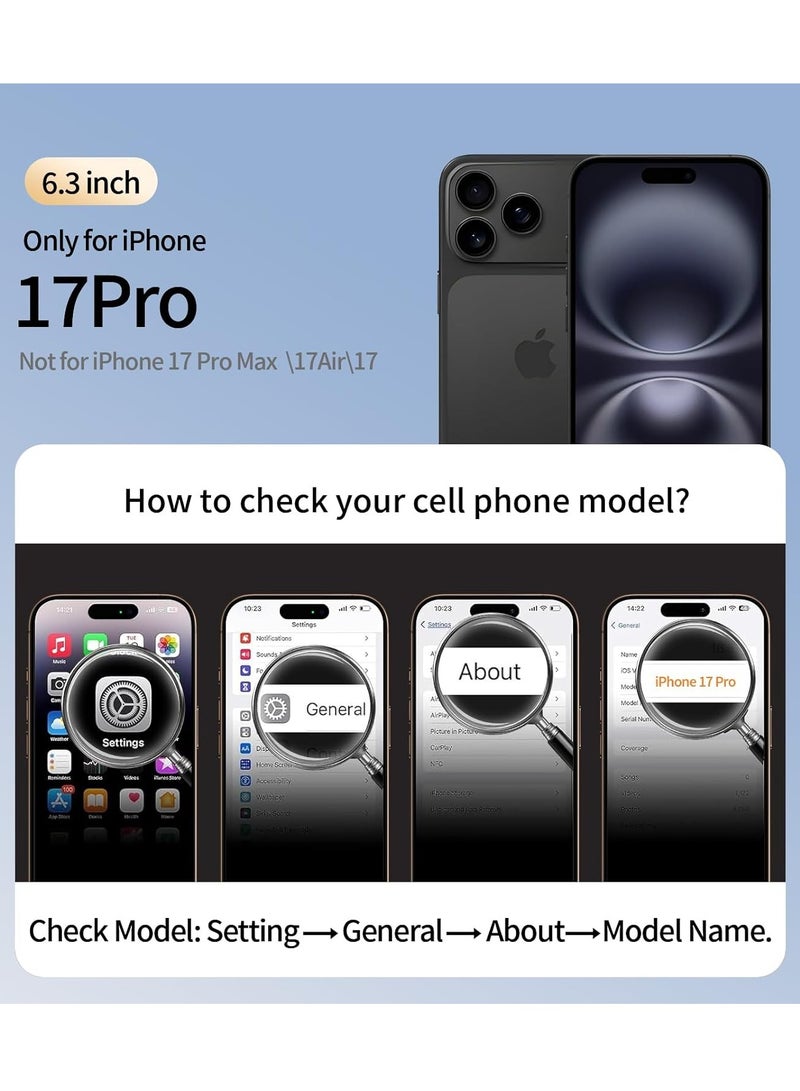 BORTONY iPhone 17 Pro Cover Soft Jelly Silicone iPhone 17 Pro Case Inside Microfiber Lining Shockproof Protective Case for iPhone 17 Pro 6.3 inch - Image 4