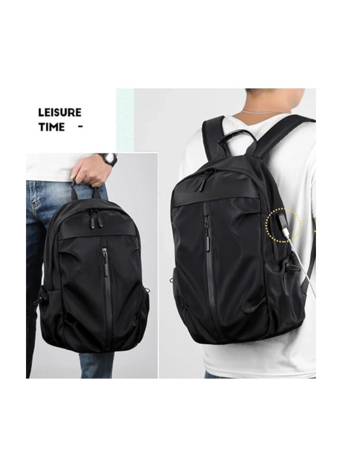 Energy Case Laptop Backpack, Water-Resistant Travel and Work Backpack for School and College for Boys and Girls, Black - Image 4