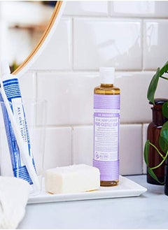 Dr. Bronner's صابون سائل نقي من دكتور برونر (لافندر، 8 أوقية) - مصنوع من زيوت عضوية، 18-في-1 الاستخدامات: للوجه، الجسم، الشعر، الغسيل، الحيوانات الأليفة والأطباق، مركز، نباتي، غير معدّل وراثياً  - Image 3