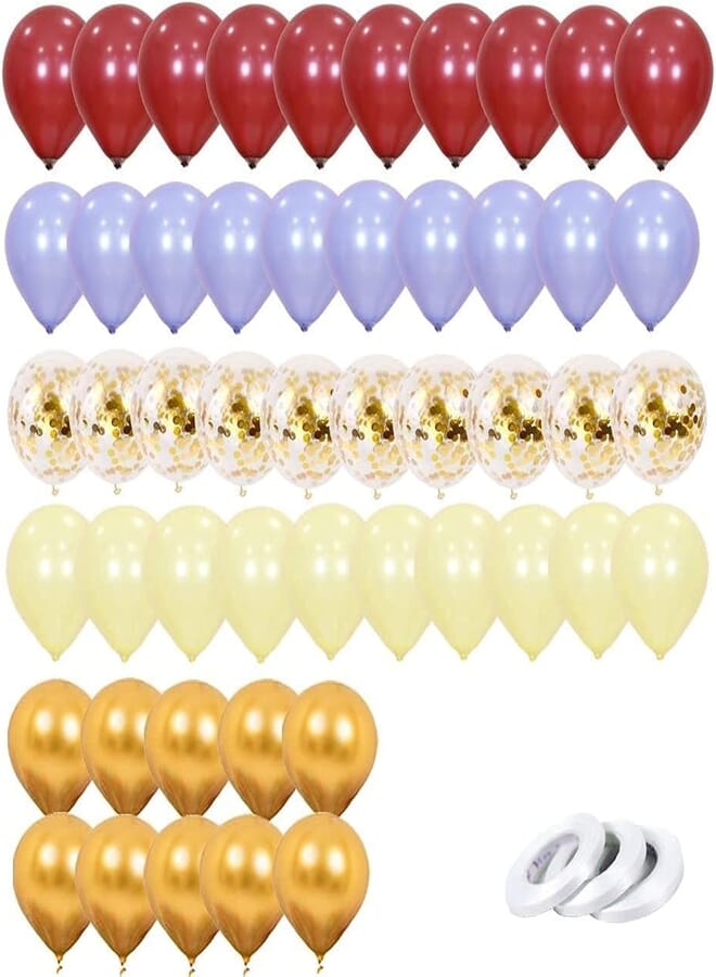 Secret Unicorn Balloons 50 Pack Confetti Balloons Colorful Party Balloons Set 50 pcs , 2725611091619