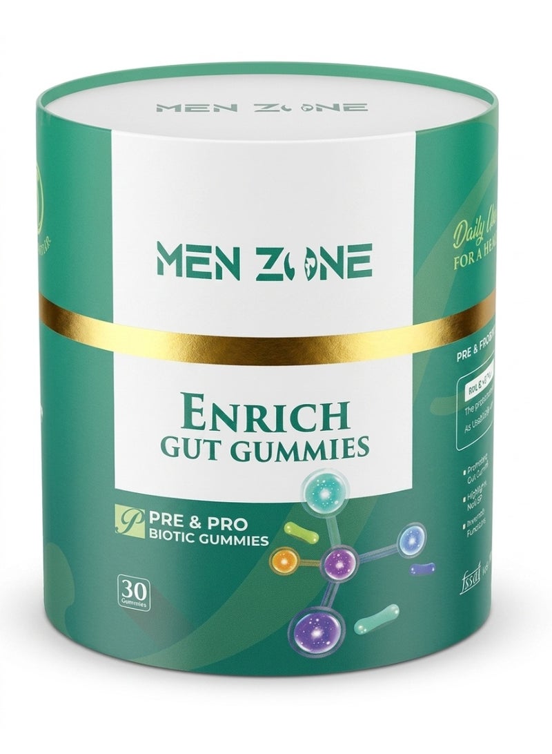 Men Zone Enrich Gut Gummies 30's
