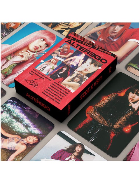 55PCS LISA New Album 'ALTER EGO' Lomo Photo Cards Set