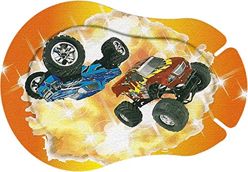 Ortopad® Bamboo for Boys, Adhesive Eye Patches, 30/Pack, Medium Size, Monster Truck, Glow in The Dark Monsters, Fire Truck - Image 2