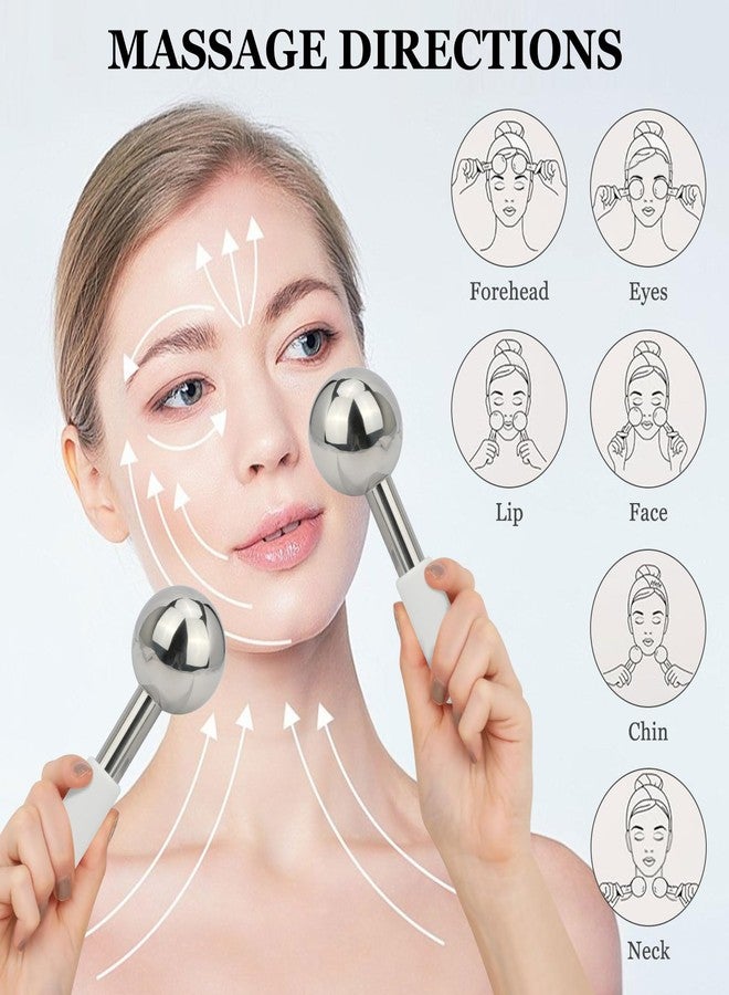 LazyGa Ice Globes for Face & Eyes - Unbreakless Stainless Steel Cryo Sticks Facial Massage Tools Cold Therapy Cooling Globes to Reduce Puffiness, Wrinkles, Dark Circles Spa & Esthetician Supplies - Image 5