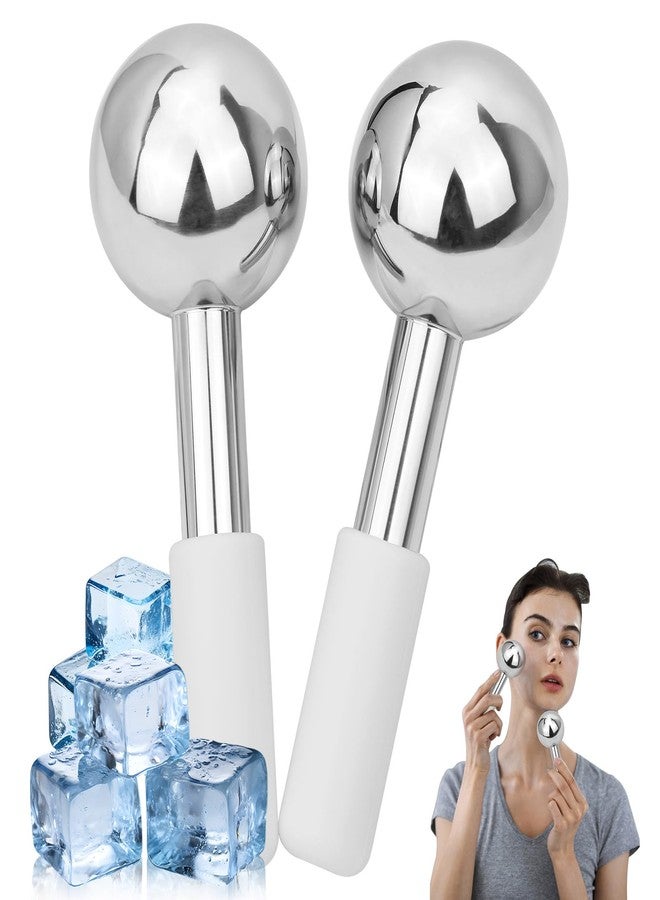LazyGa Ice Globes for Face & Eyes - Unbreakless Stainless Steel Cryo Sticks Facial Massage Tools Cold Therapy Cooling Globes to Reduce Puffiness, Wrinkles, Dark Circles Spa & Esthetician Supplies - Image 1