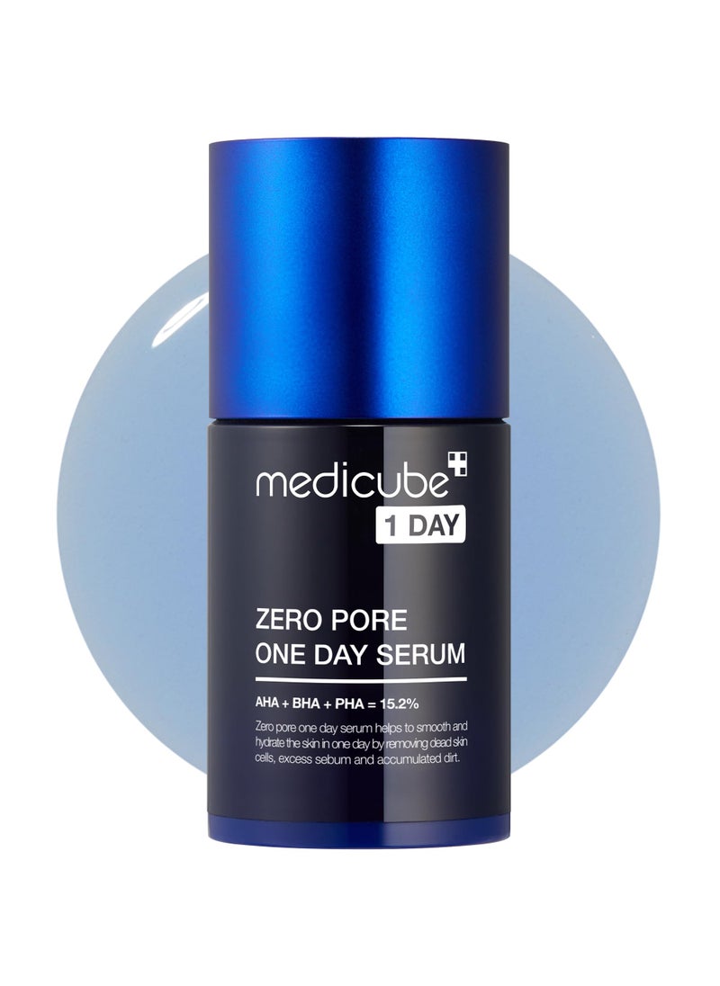 Medicube Medicube Zero Pore One-day Serum 1.01 fl.oz - Overnight Resurfacing Serum with Pore Tightening Complex - 15.2% AHA+BHA+PHA & 2% Niacinamide - 10.8% reduction in pore appearance after one day of use 