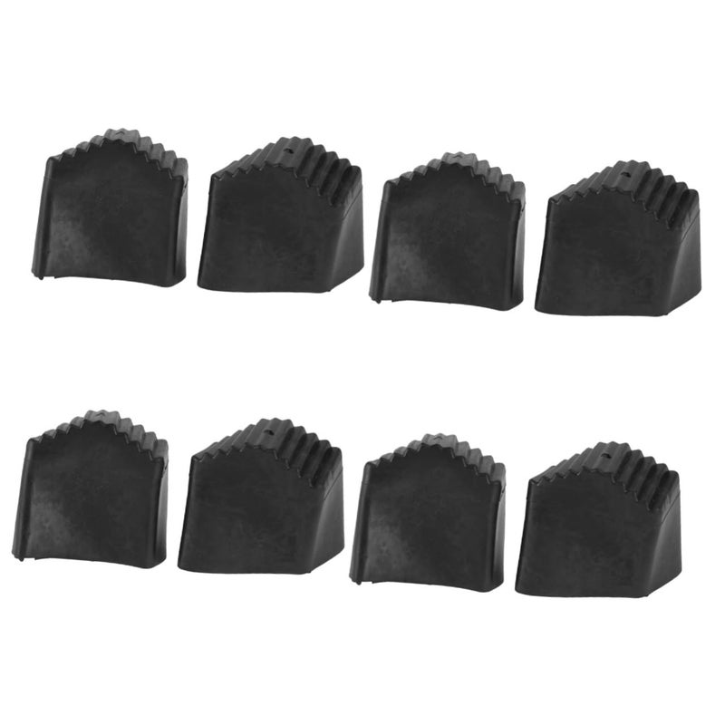 Non Slip Ladder Pads Foot Stabilizer Anti Skid Bumpers 4x4cm Black 4 Sets - Image 2