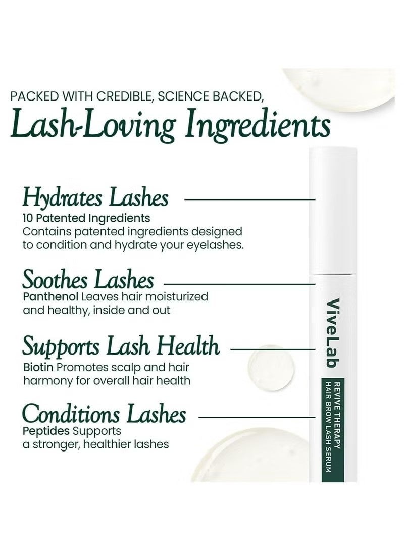 فايف لاب Biotin Lash Serum - مصل نمو الرموش والحابب. الرموش والحاببين للرموش السميكة والحاببين الكورية طبيب الجلد-تصور 0.35oz - Image 5