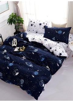 WEISDIN 3-Piece Bedding Set Sheet set Comforter Set Luxurious Cotton and Soft Microfiber with 1 Duvet/Quilt Cover And 2 Pillowcases King 2.2m bed (220*240cm)  - Image 1