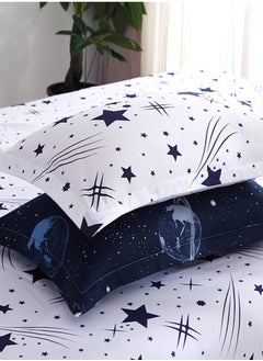 WEISDIN 3-Piece Bedding Set Sheet set Comforter Set Luxurious Cotton and Soft Microfiber with 1 Duvet/Quilt Cover And 2 Pillowcases King 2.2m bed (220*240cm)  - Image 3