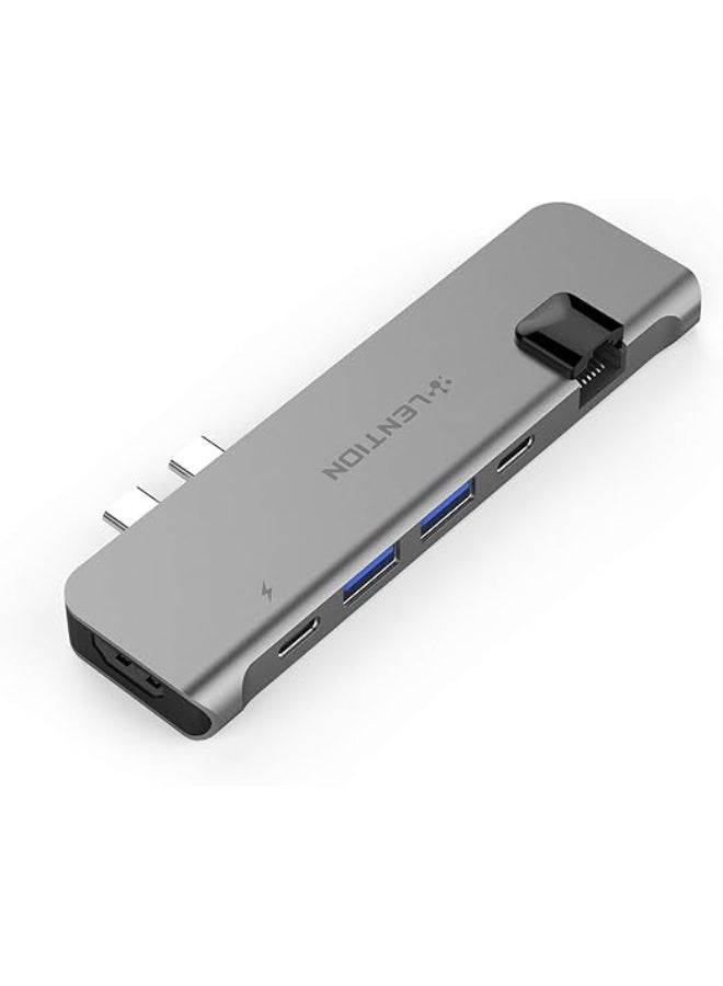 Lention LENTION USB C Portable Hub with 100W Power Delivery, 40Gbps USB C Data Adapter, 4K HDMI, 2 USB 3.0, SD/Micro SD Card Reader Compatible 2016-2023 MacBook Pro 13/15/16, New Mac Air (CB-CS63, Silver)  - Image 5