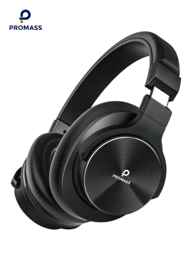PROMASS Promas Wireless Bluetooth Headphones, Deep Bass Sound, 60 Hour Playtime, High-Definition Sound, Detachable Ear Cushions, Multipoint Connection - Image 1