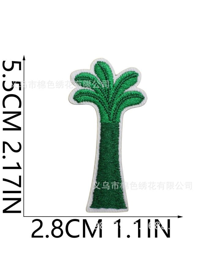 Camel coconut tree embroidery cloth sticker Saudi map logo patch sticker grass beer cup computer embroidery label ironing 19pcs - Image 4