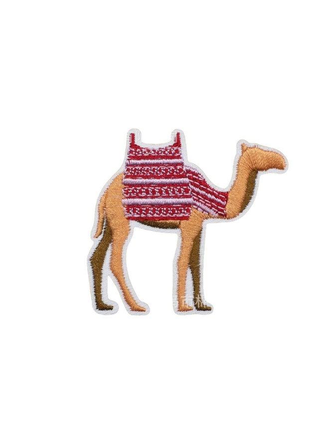 Camel coconut tree embroidery cloth sticker Saudi map logo patch sticker grass beer cup computer embroidery label ironing 19pcs - Image 5