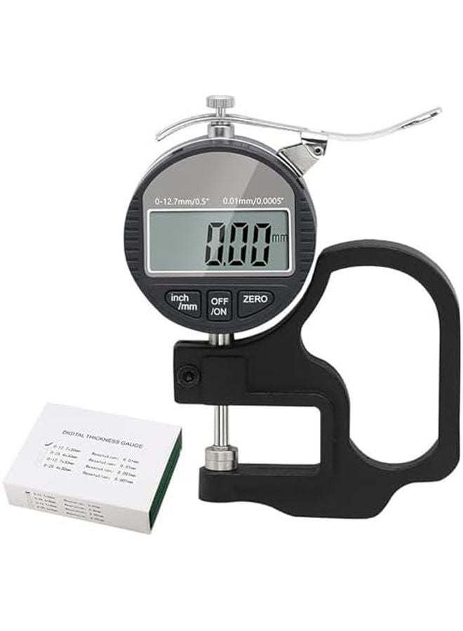 Digital Thickness Meter 0 12 7mm Tester With Digital Display Screen For Flat Soft Materials Size Percentage - Image 2