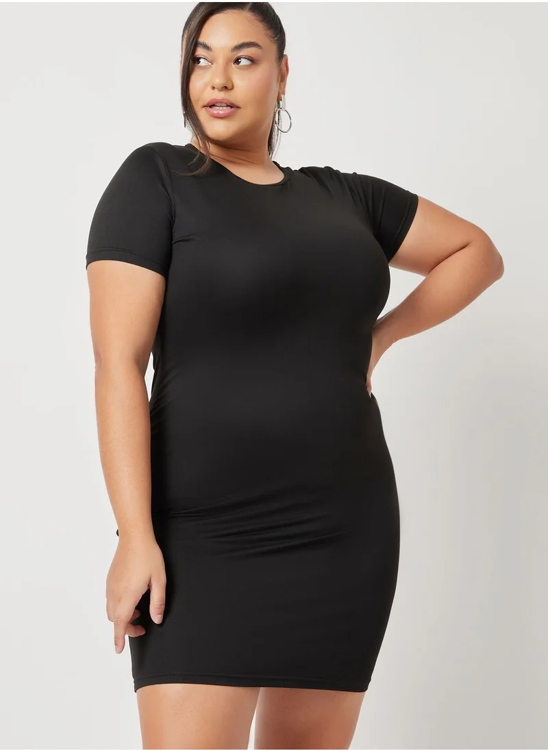 Closet Round Neck Knitted Dress