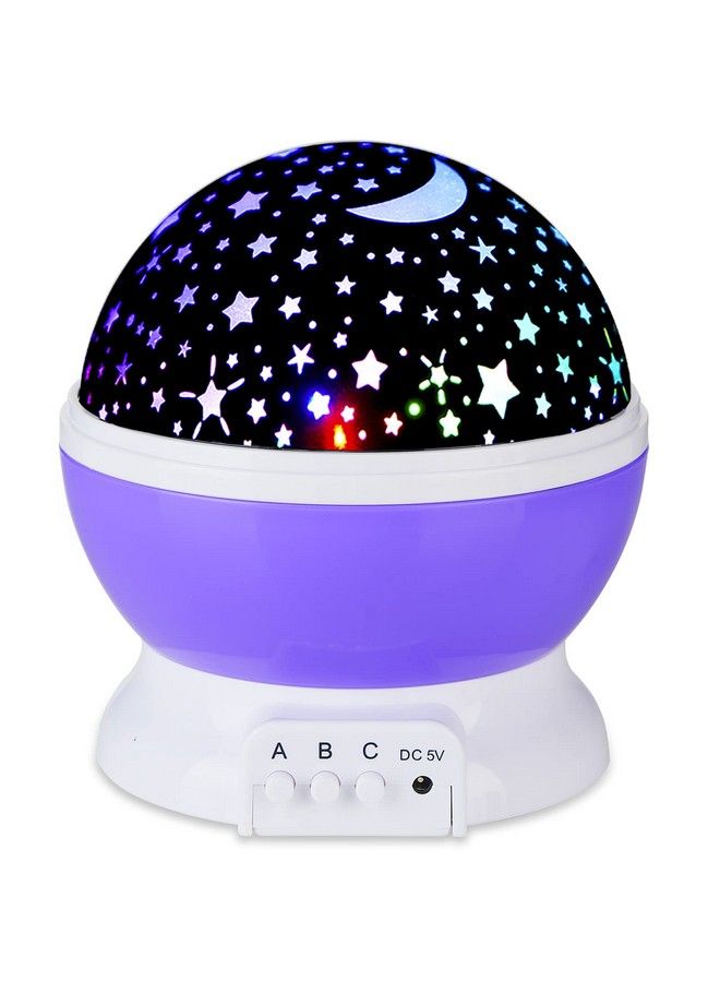 Sunnest Gyrobowl Kids Star Night Light 360 Degree Rotating Star Projector Purple… - Image 1