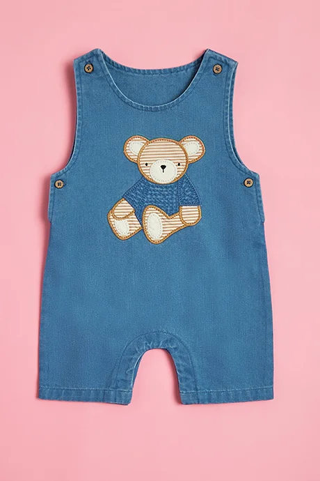 أر أند بي Printed T-Shirt and Dungaree Set