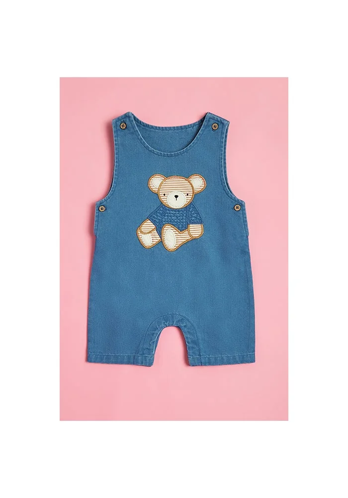 R&b Printed T-Shirt and Dungaree Set