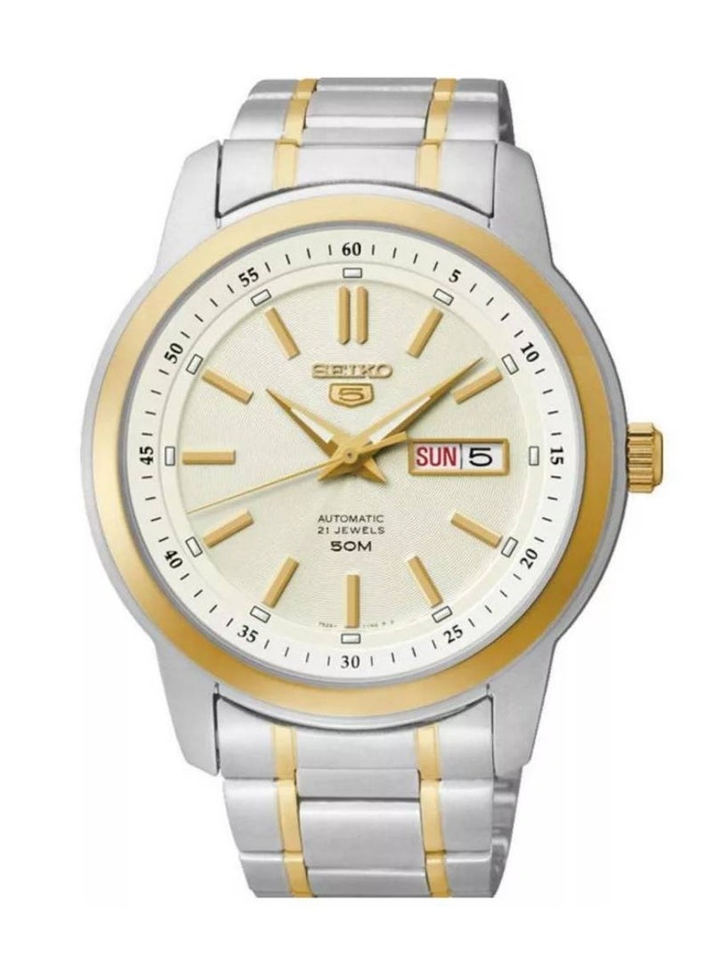 Seiko ساعة رجالية أوتوماتيكية من الفولاذ المقاوم للصدأ SNKM92J1 - Image 1