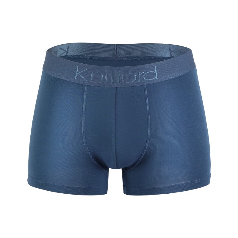 KNITLORD Men's Luxury Bamboo Viscose Boxer Underwear Ultra Soft and Breathable Stripes Boxer Briefs 5 Pack (XL) - Image 4