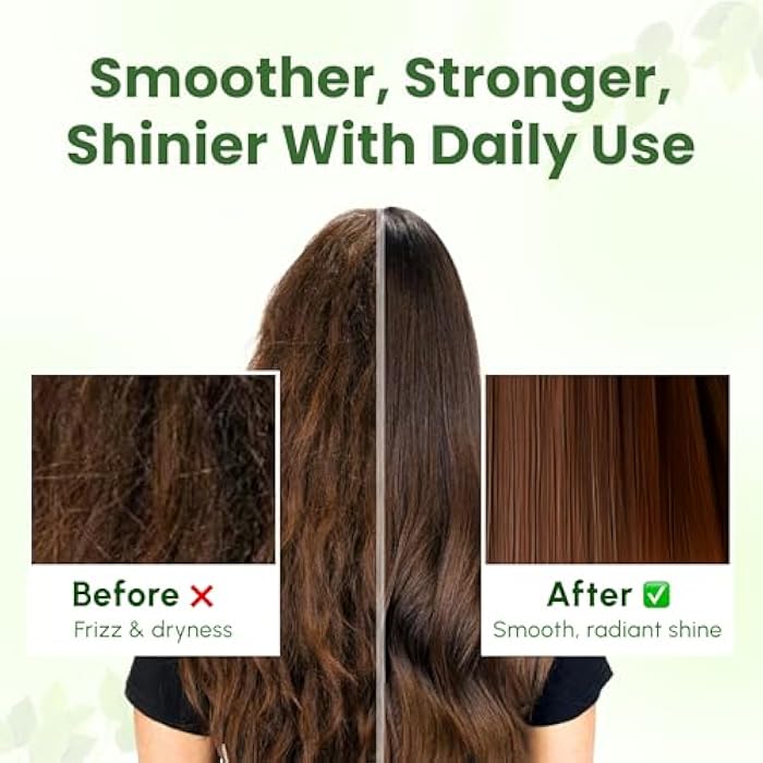 Ayuverdic Herbal Conditioner 16.9 Fl Oz | Plant-Based | Paraben and Sulfate-Free | With Shea Butter, Argan Oil, Castor Oil, Rice Protein and 10+ Herbs | Shine, Volume and Strength - Image 5
