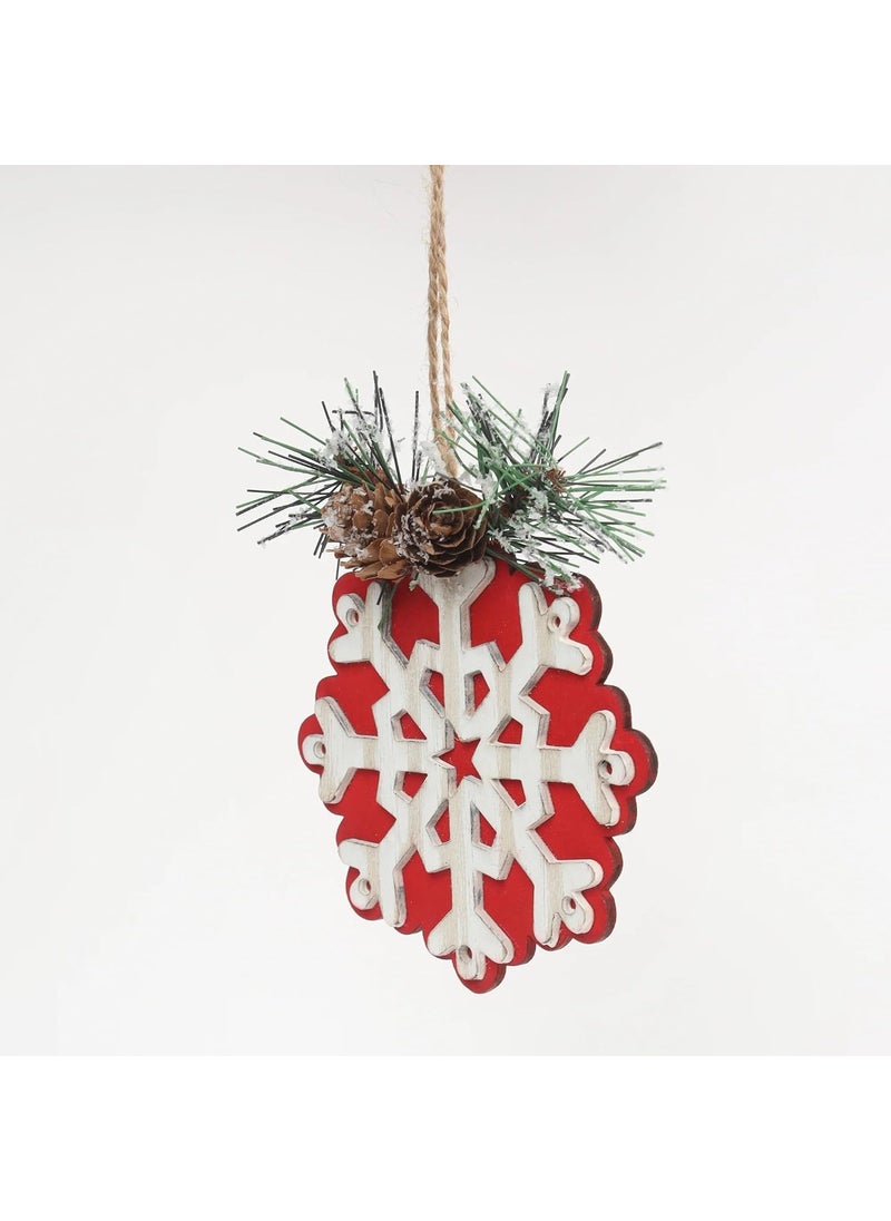 Hamster London - Hamster London HL Holy MDF Snowflake Hanging Christmas Decoration - Image 1