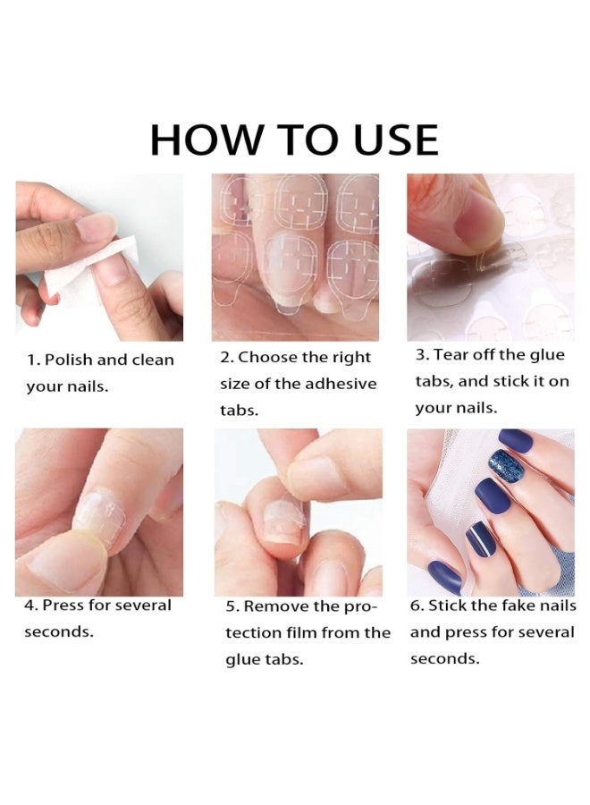 24PCS Adhesive Nail Tabs – Waterproof Double-Sided Nail Glue Stickers, Transparent Super Sticky Jelly Tabs, Breathable Flexible Nail Adhesive for Fake Nails and Manicure - Image 5