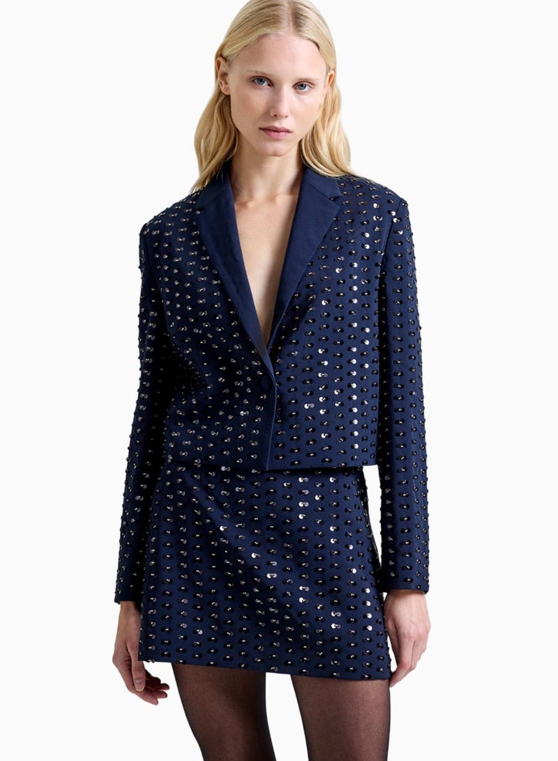 French Connection Sherry Embellished Blazer - Image 2