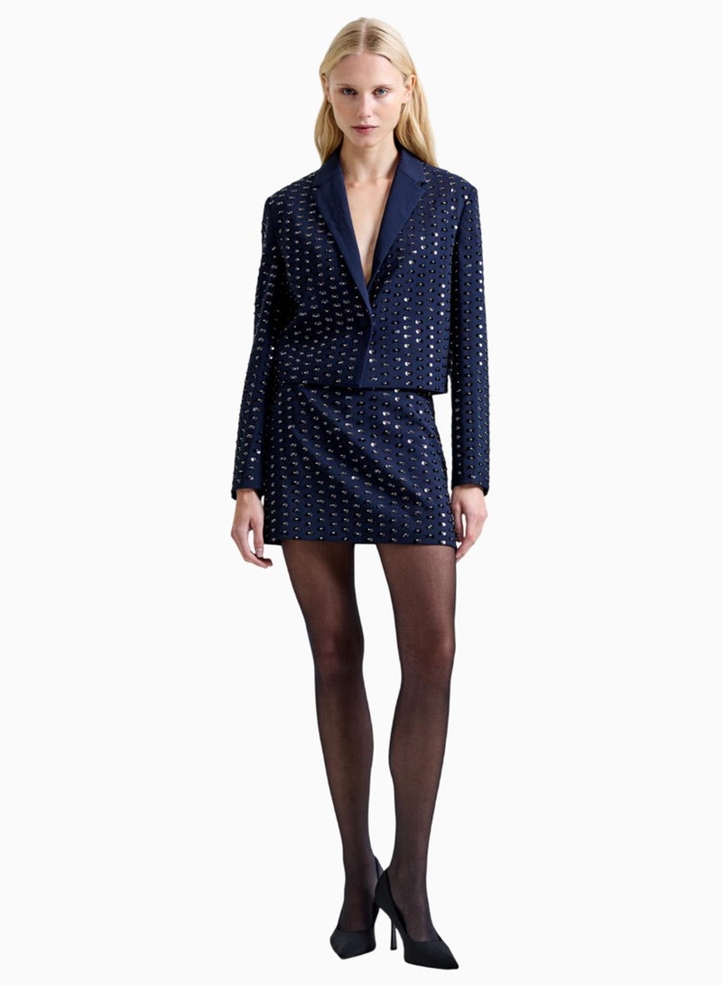 French Connection Sherry Embellished Blazer - Image 1