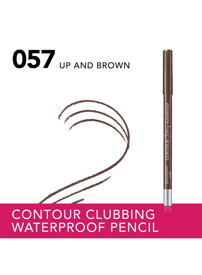 BOURJOIS PARIS Contour Clubbing Waterproof Eye Pencil - 057 - Up and Brown, 1.2g - Image 2