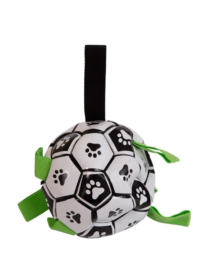 Pets Empire Dog Football Toy (Soccer Ball) | Interactive, Tug & Water Play Toy | Fetch And Training, Easy Grab Tabs Ball, Football For Small & Medium Dog | Dog Training Ball - Image 1