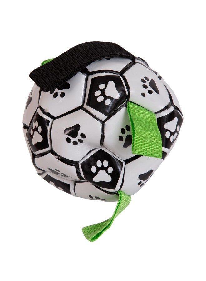 Pets Empire Dog Football Toy (Soccer Ball) | Interactive, Tug & Water Play Toy | Fetch And Training, Easy Grab Tabs Ball, Football For Small & Medium Dog | Dog Training Ball - Image 2