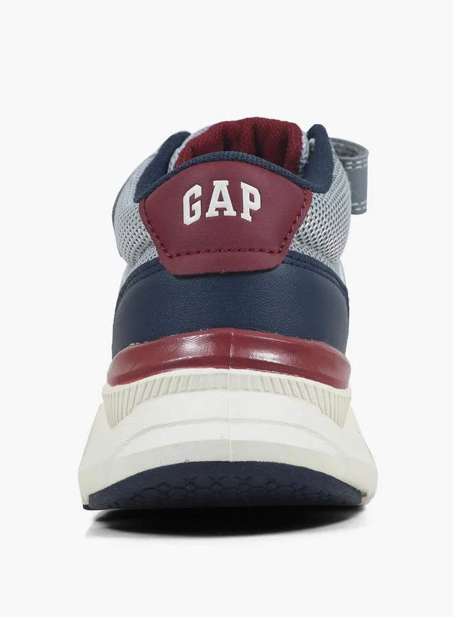 Gap GREY Boys Sacramento Mid Hook & Loop Ankle Sneakers for Men | Best Price UAE